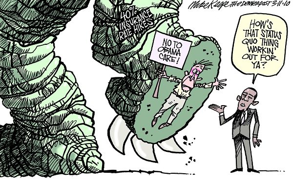 status quo cartoon. Health Insurance Status Quo retweet