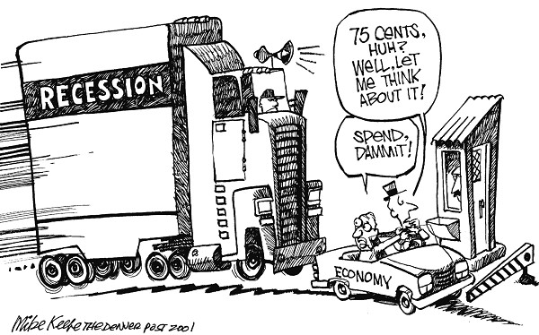 Image result for cartoon recession